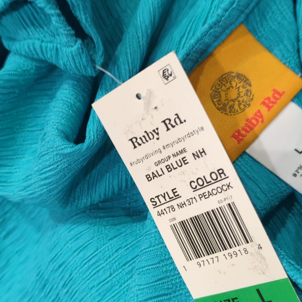 Ruby Rd. Yellow Tag with Red Logo Size Large - Picture 10 of 10